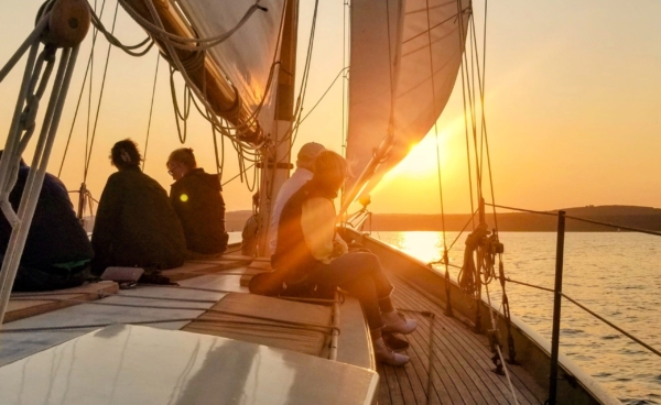Schooner Heron Sunset Sail